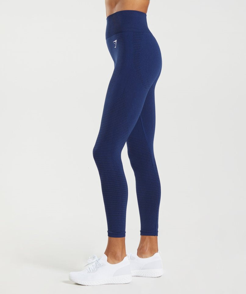 Women's Gymshark Vital Seamless 2.0 Leggings Blue | NZ 6DABVI